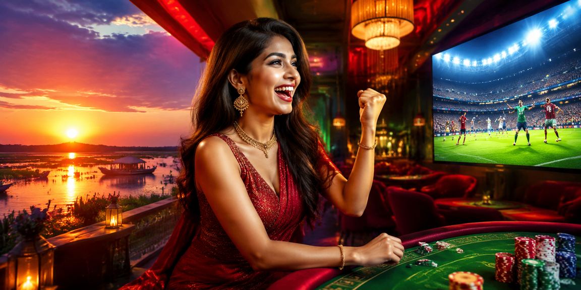 Betting scene in the red-green theme at Tangua Haor